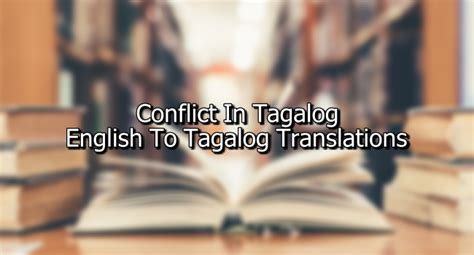 conflict in tagalog